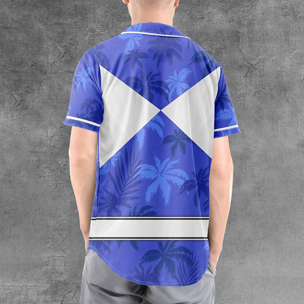 Blue Ranger x Tommy Vercetti MLB Jersey Shirt Beach Shorts - CustomsPig.com