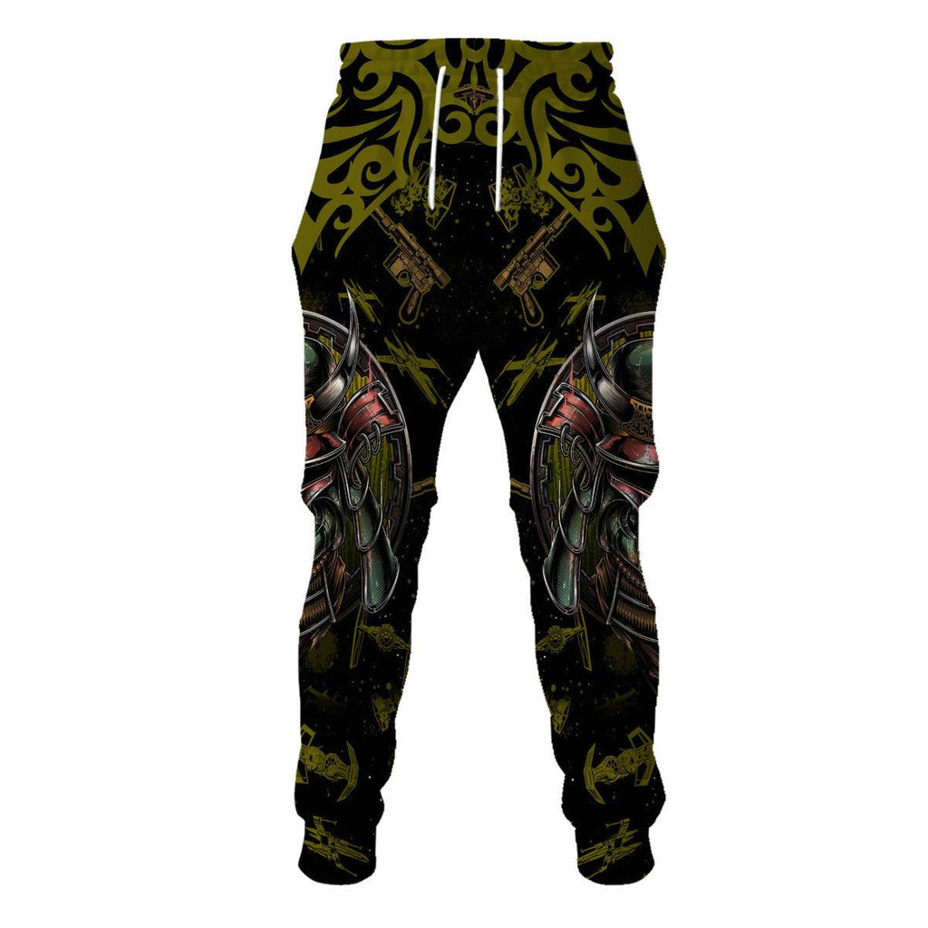 Boba Fet Samurai T-shirt Hoodie Sweatpants Apparel -  CustomsPig.com