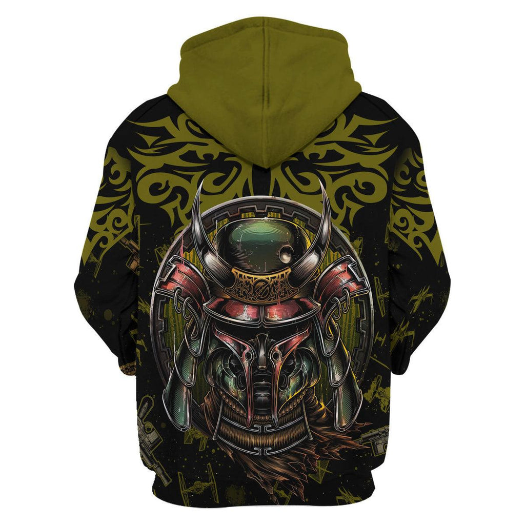 Boba Fet Samurai T-shirt Hoodie Sweatpants Apparel -  CustomsPig.com