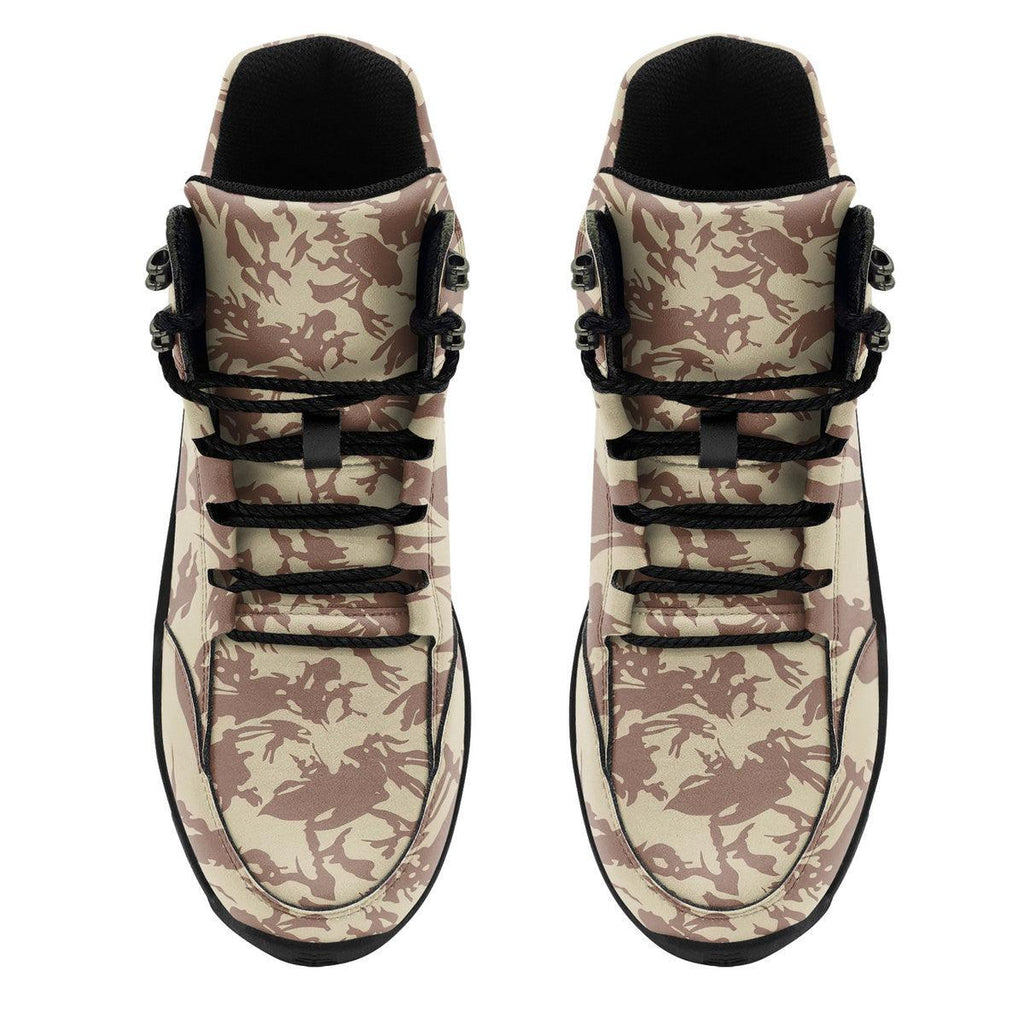 Bristish Desert (DPM) Camo Pattern Hiking Shoes - CustomsPig