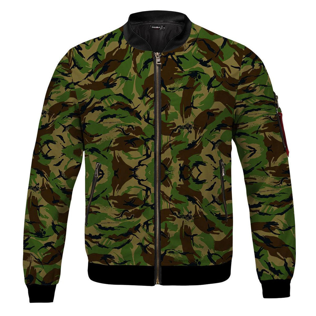 Bristish Disruptive Pattern (DPM) Material British Armed Forces Bomber Jacket - CustomsPig