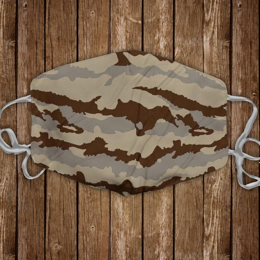 Camouflage Daguet Desert Camouflage Face Mask - CustomsPig