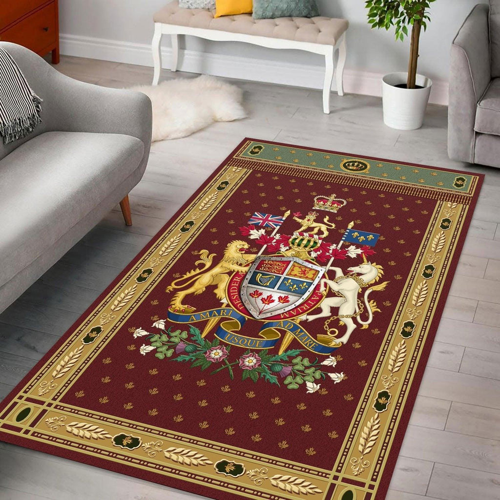 Canadian Coat of Arms Rug - CustomsPig