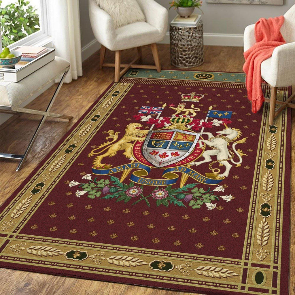 Canadian Coat of Arms Rug - CustomsPig