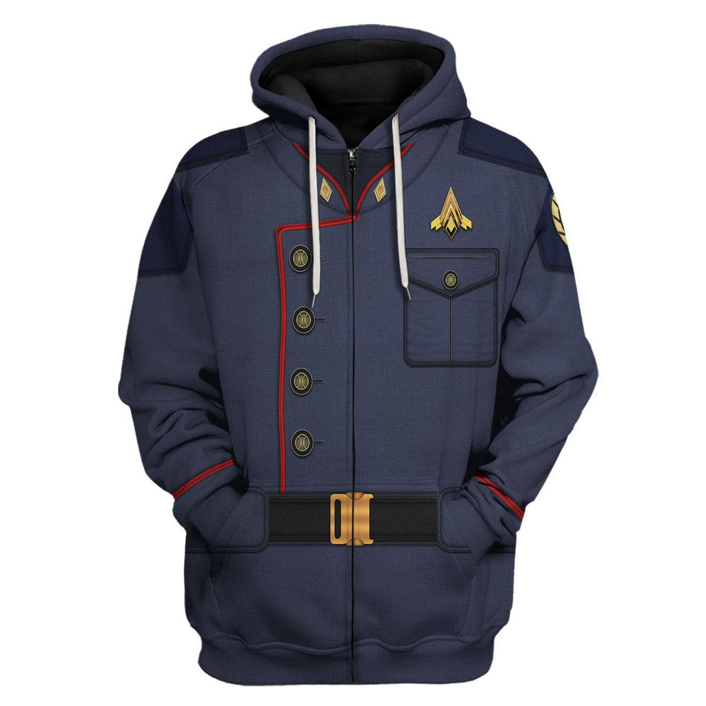 Captain Lee Apollo Adama Uniform T-shirt Hoodie Sweatpants Apparel - CustomsPig.com