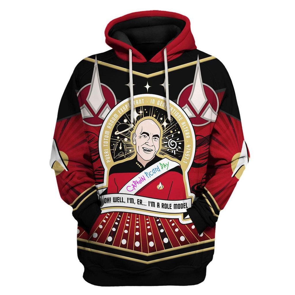 Captain Picard Day Hoodie Sweatshirt T-shirt Apparel - CustomsPig.com