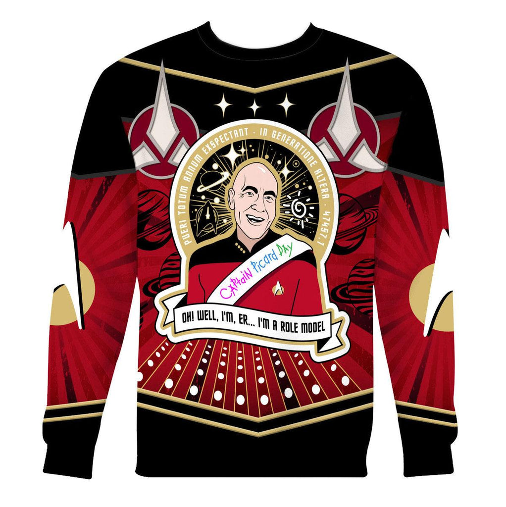 Captain Picard Day Hoodie Sweatshirt T-shirt Apparel - CustomsPig.com