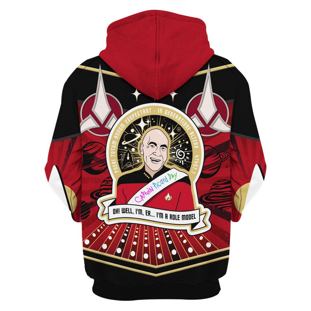 Captain Picard Day Hoodie Sweatshirt T-shirt Apparel - CustomsPig.com