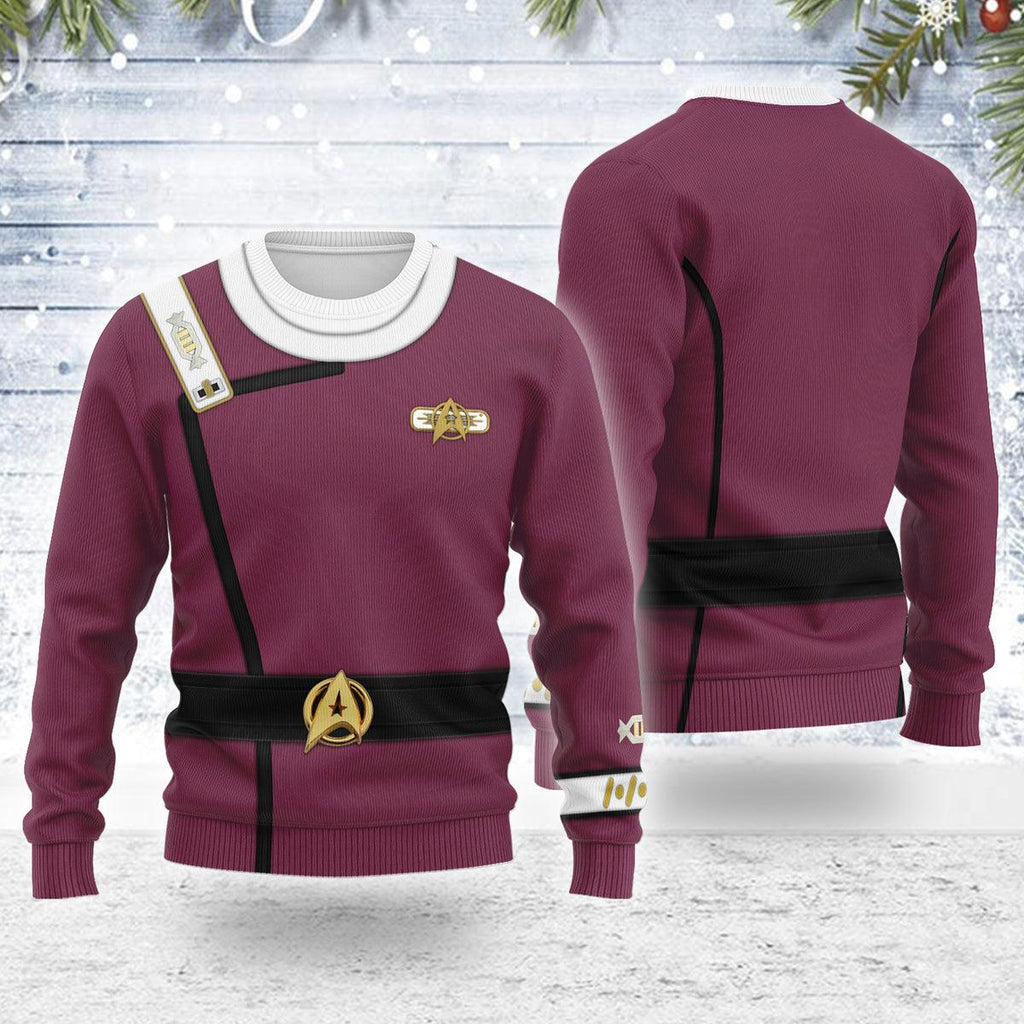 Captain Spock Themed Costume Christmas Wool Sweater - CustomsPig.com