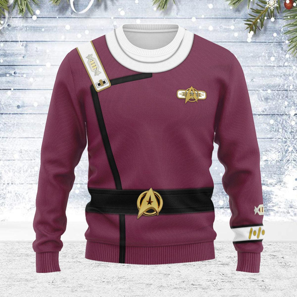 Captain Spock Themed Costume Christmas Wool Sweater - CustomsPig.com