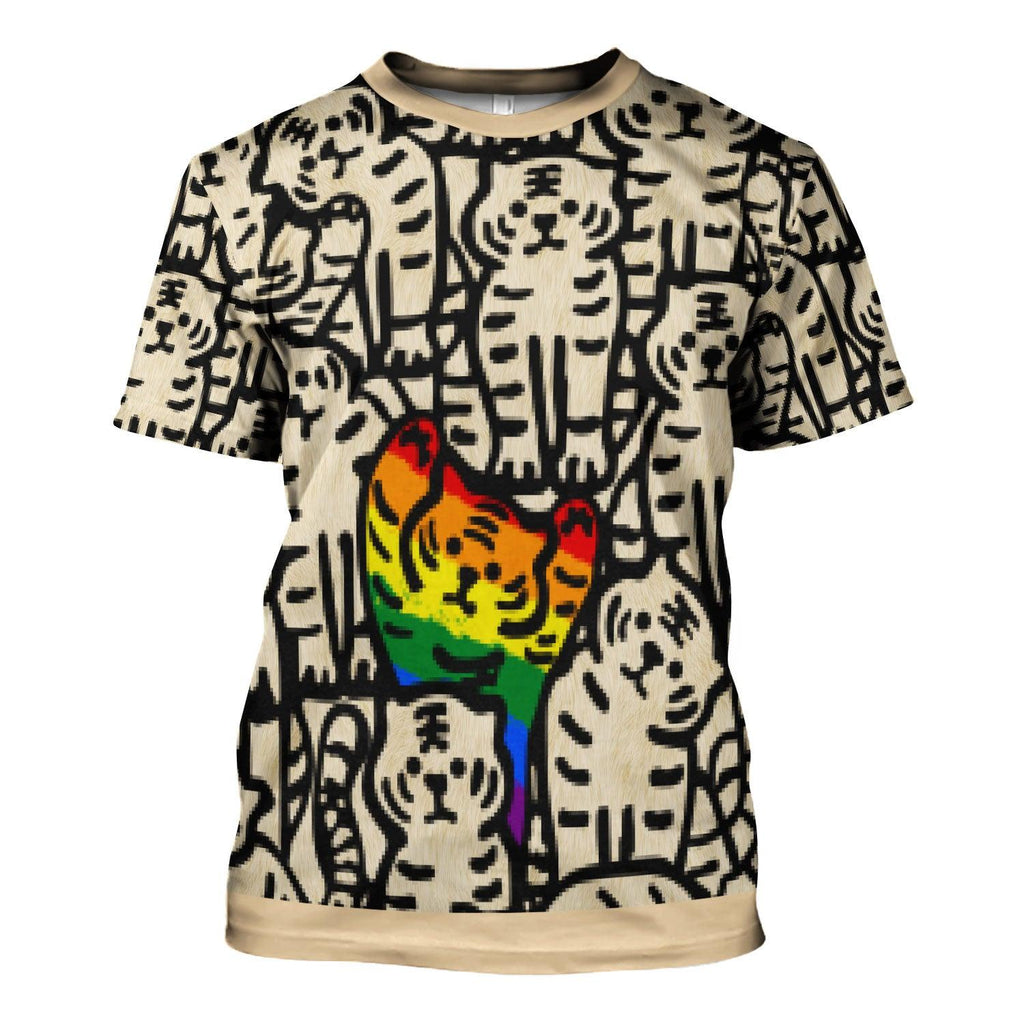 Cat LGBTQ+ Stand Out Hoodie T-shirt Tops - DucG