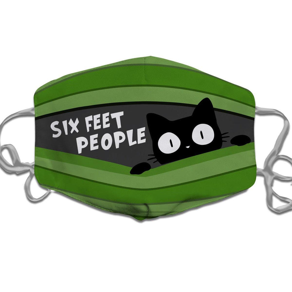 Cat Six Feet People Face Mask - DucG