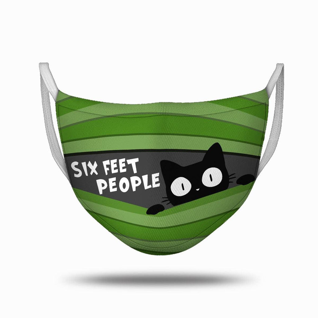 Cat Six Feet People Face Mask - DucG