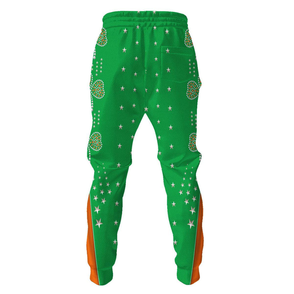 Celebrating the King: Elvis Presley Costume for St. Patrick's Day Hoodie Sweatshirt T-Shirt Sweatpants - CustomsPig.com