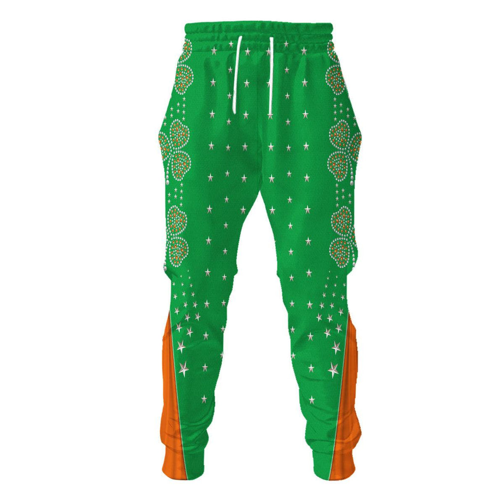 Celebrating the King: Elvis Presley Costume for St. Patrick's Day Hoodie Sweatshirt T-Shirt Sweatpants - CustomsPig.com