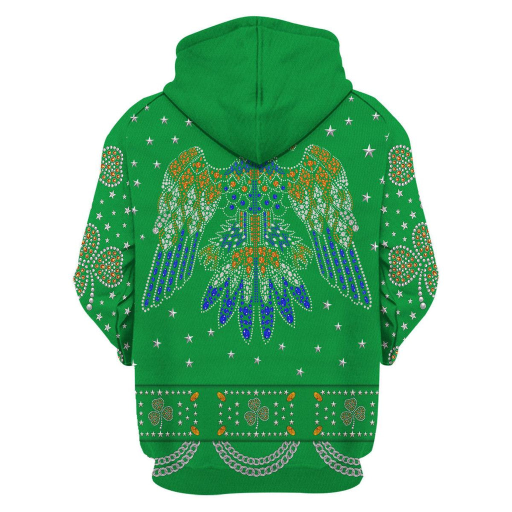 Celebrating the King: Elvis Presley Costume for St. Patrick's Day Hoodie Sweatshirt T-Shirt Sweatpants - CustomsPig.com