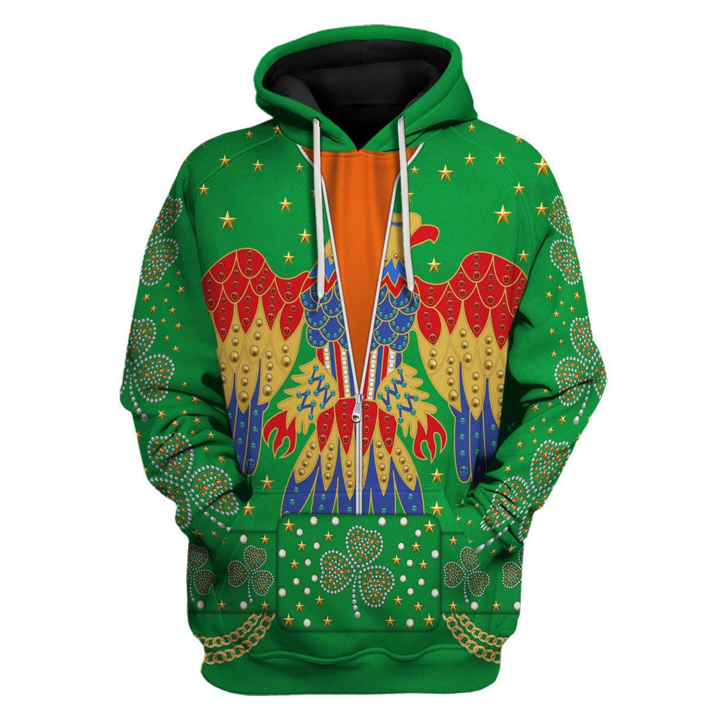 Celebrating the King: Elvis Presley EAGLE Costume for St. Patrick's Day Hoodie Sweatshirt T-Shirt Sweatpants - CustomsPig.com