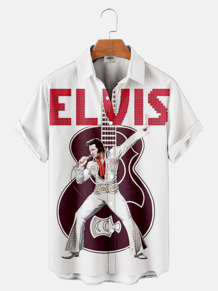 CLASSIC MUSIC EL03 CHARACTER PRINTED UNISEX CASUAL HAWAIIAN SHIRT - CustomsPig.com