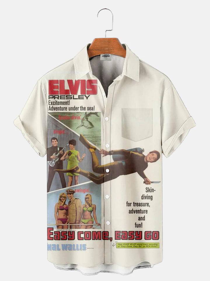 CLASSIC MUSIC EL08 CHARACTER PRINTED UNISEX CASUAL HAWAIIAN SHIRT - CustomsPig.com