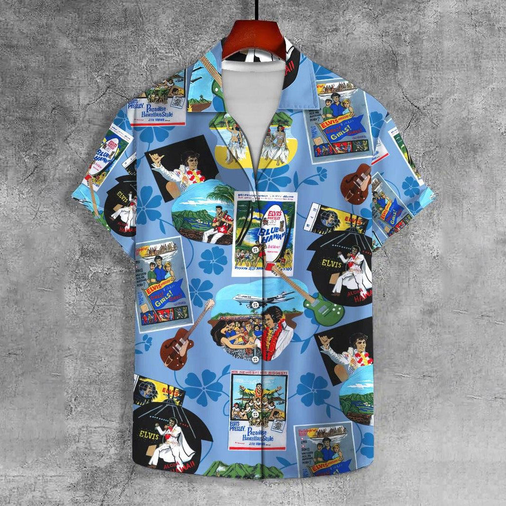 CLASSIC MUSIC EL14 CHARACTER PRINTED UNISEX CASUAL HAWAIIAN SHIRT - CustomsPig.com