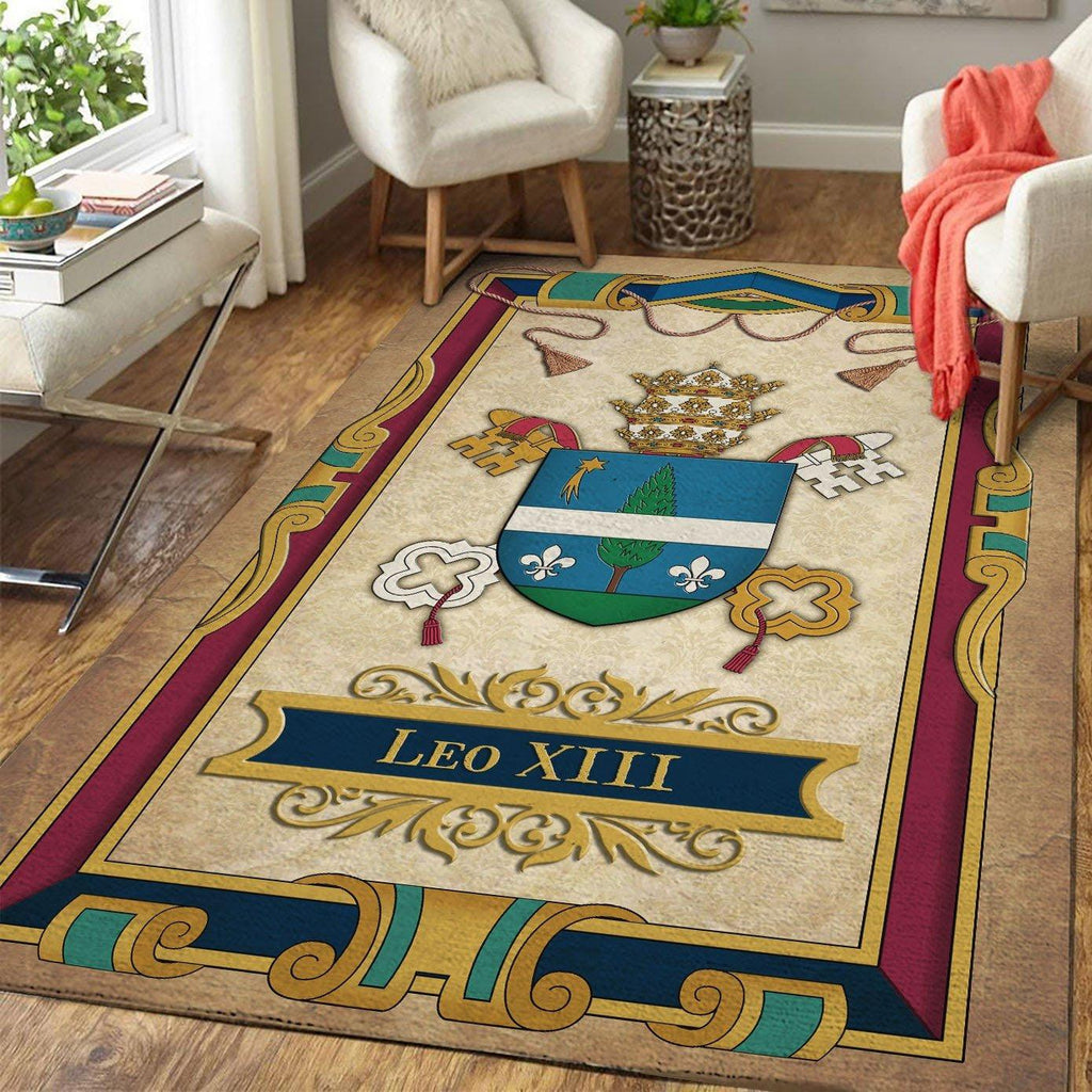 Coat Of Arms Of Pope Leo XIII Rug - CustomsPig