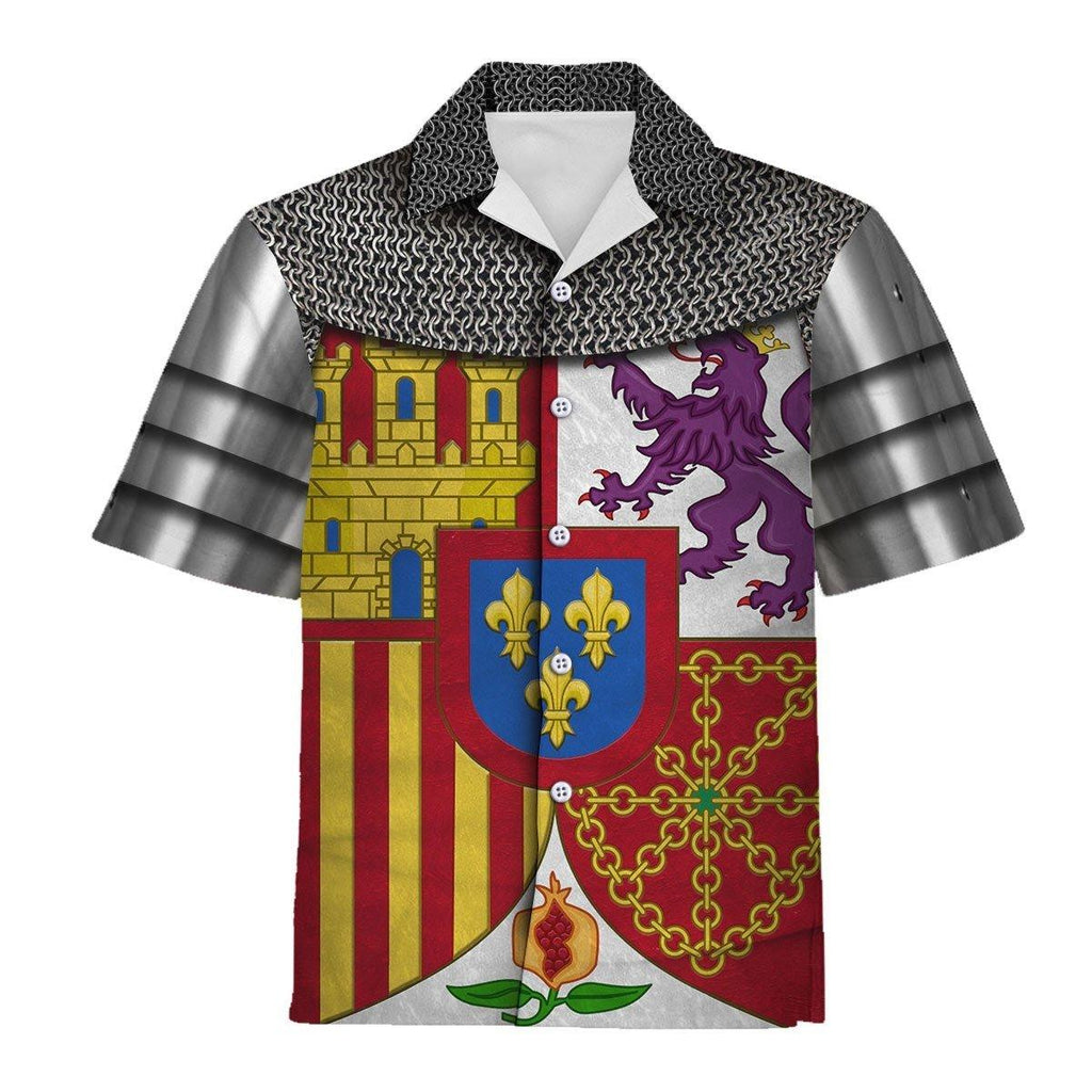 Coat Of Arms Of Spain Unisex Hawaiian Shirt -  CustomsPig.com