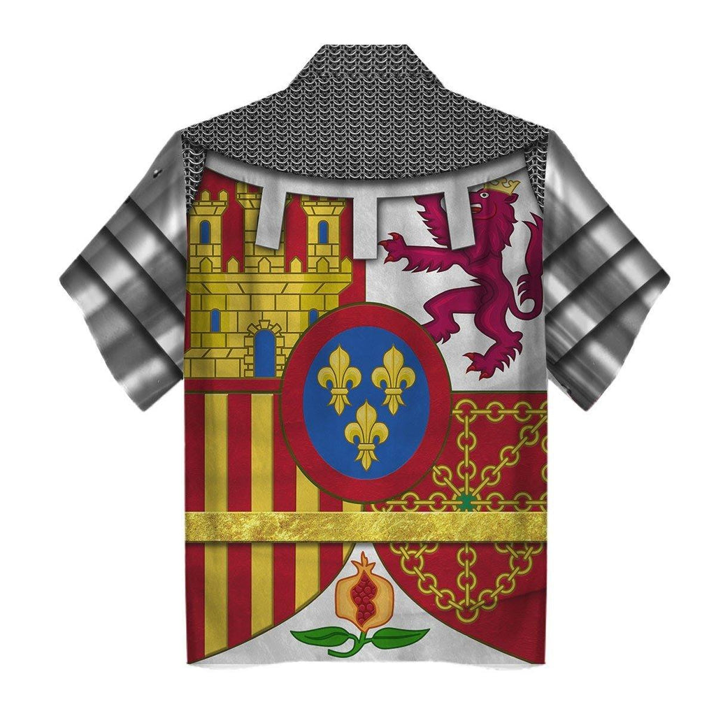 Coat Of Arms Of Spain Unisex Hawaiian Shirt -  CustomsPig.com