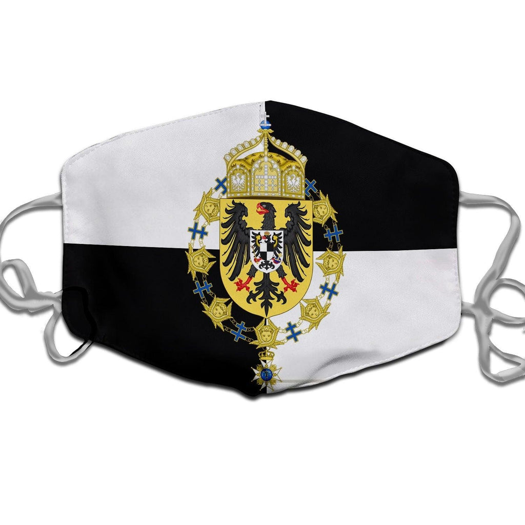 Coat of Arms of William II of Germany Face Mask - DucG