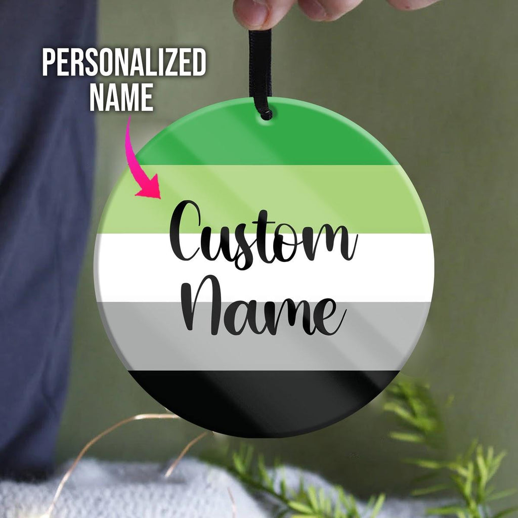 Custom Name Ornament Aromantic - CustomsPig