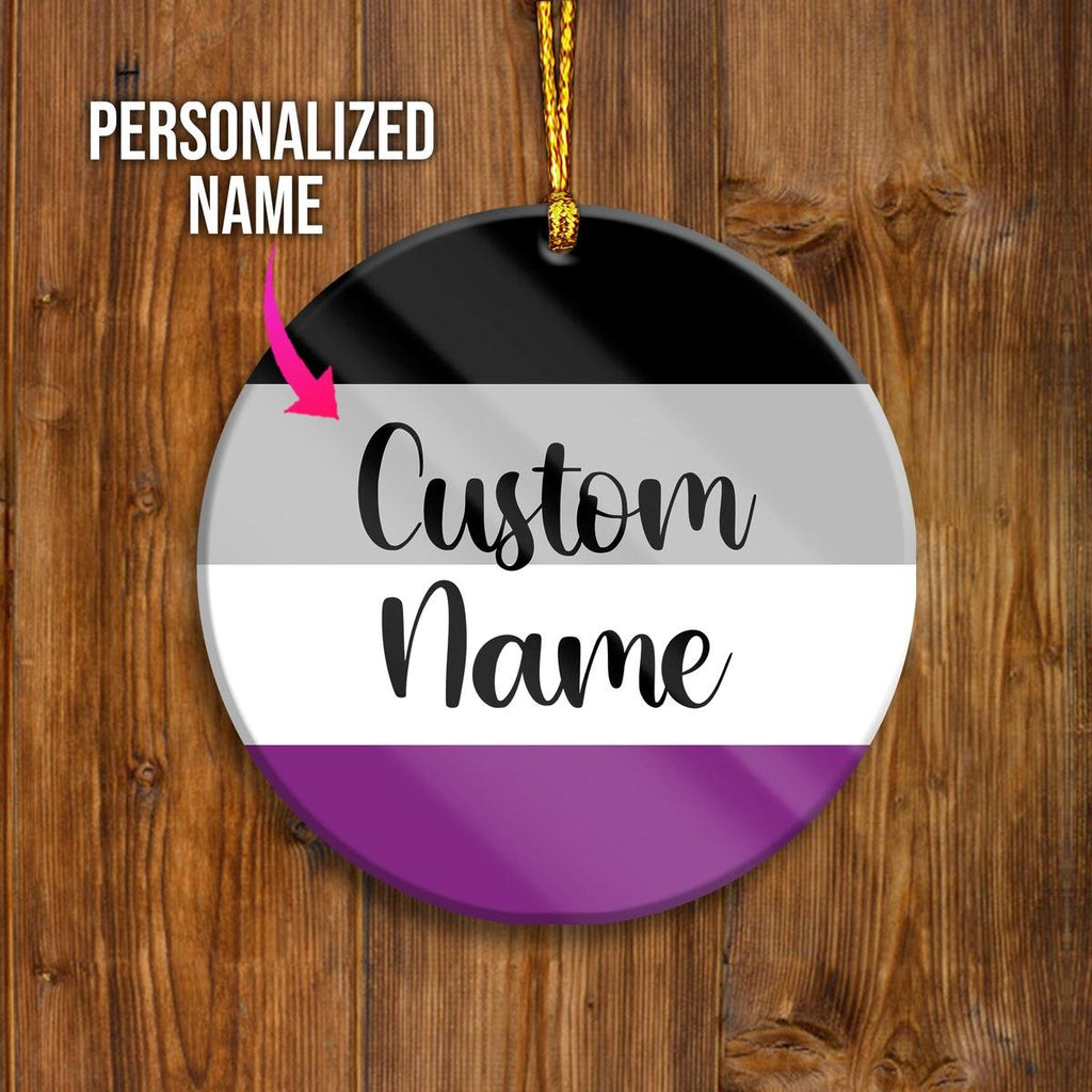 Custom Name Ornament Asexual - CustomsPig