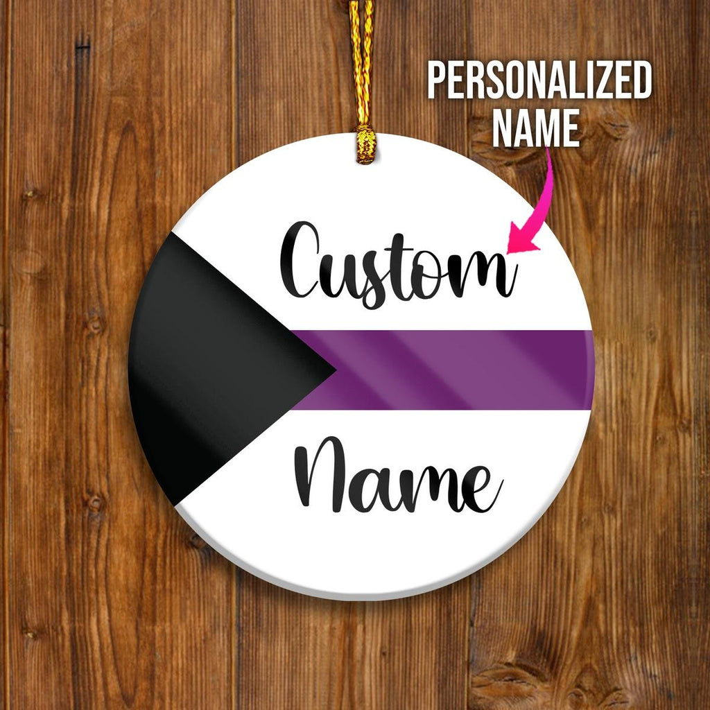 Custom Name Ornament Demisexual - CustomsPig