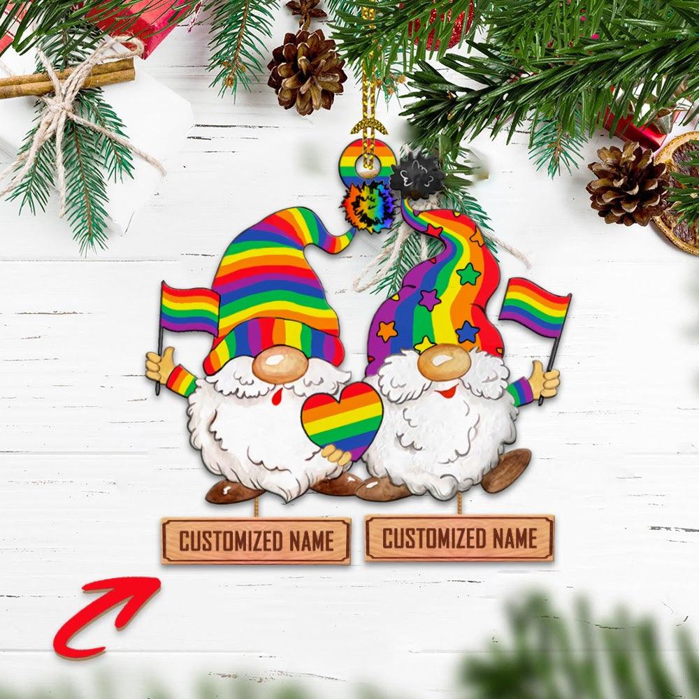 Custom Name Ornament LGBT Gnorm - CustomsPig