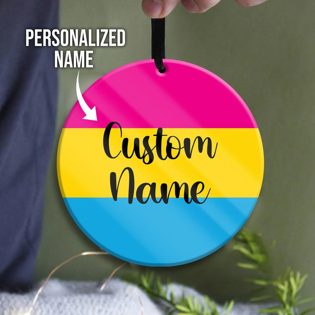Custom Name Ornament Pansexual - CustomsPig