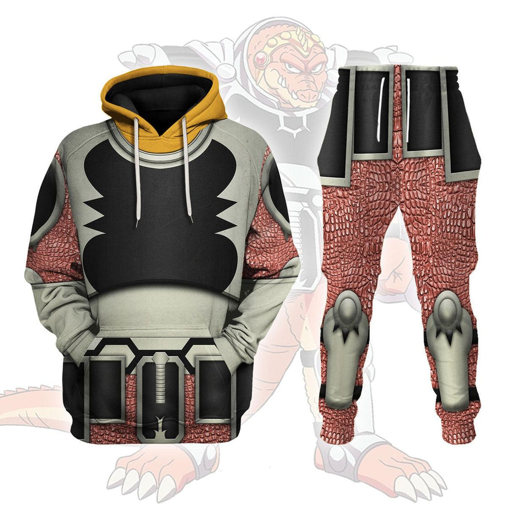 Dai No Daibouken Crocodine Hoodie T-shirt Sweatpants Cosplay - CustomsPig