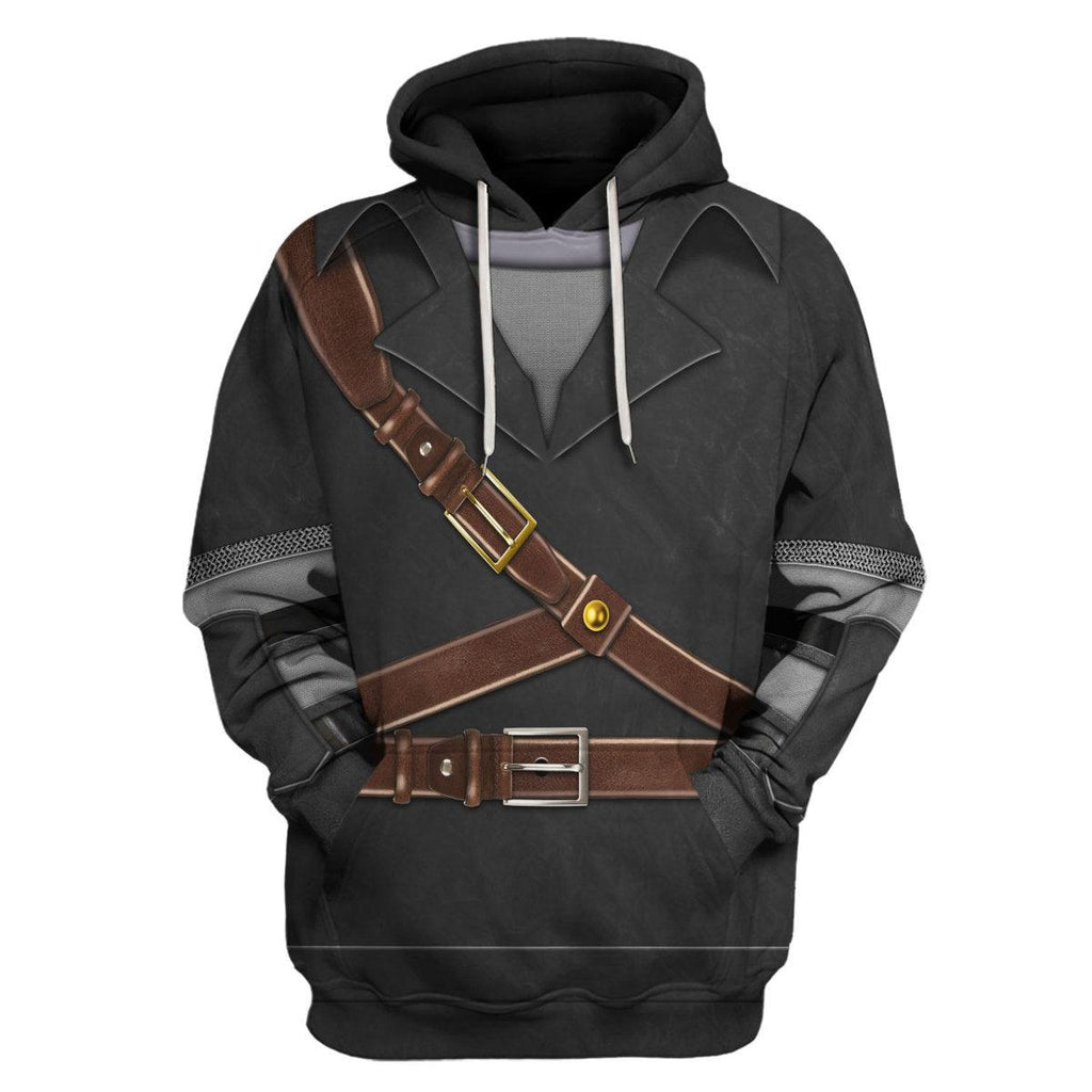 Dark Link Attire Shield Unisex Hoodie Sweatshirt T-shirt Sweatpants Cosplay - CustomsPig.com