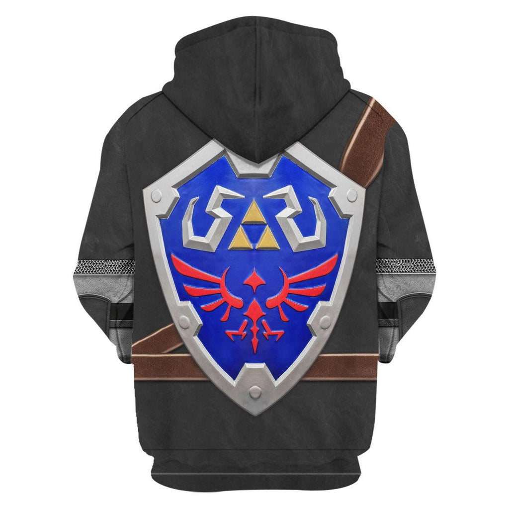 Dark Link Attire Shield Unisex Hoodie Sweatshirt T-shirt Sweatpants Cosplay - CustomsPig.com