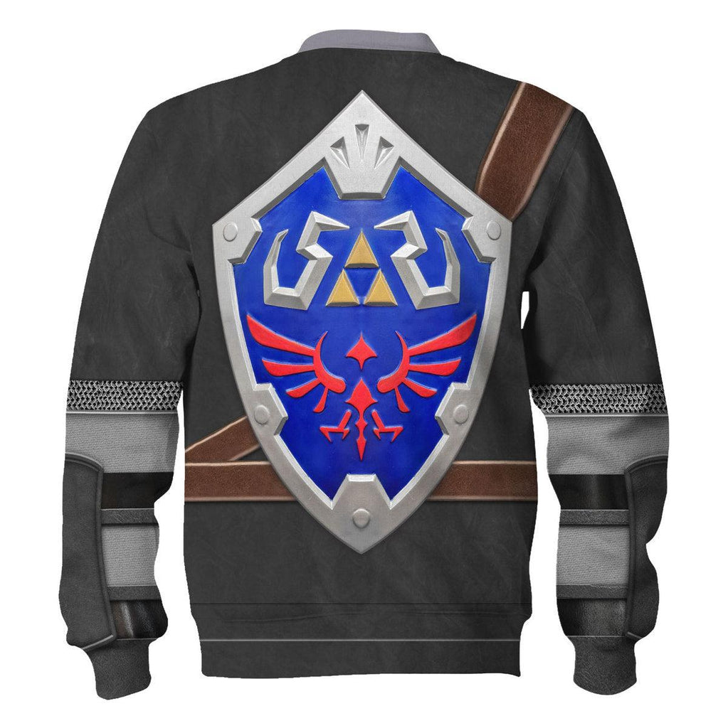 Dark Link Attire Shield Unisex Hoodie Sweatshirt T-shirt Sweatpants Cosplay - CustomsPig.com