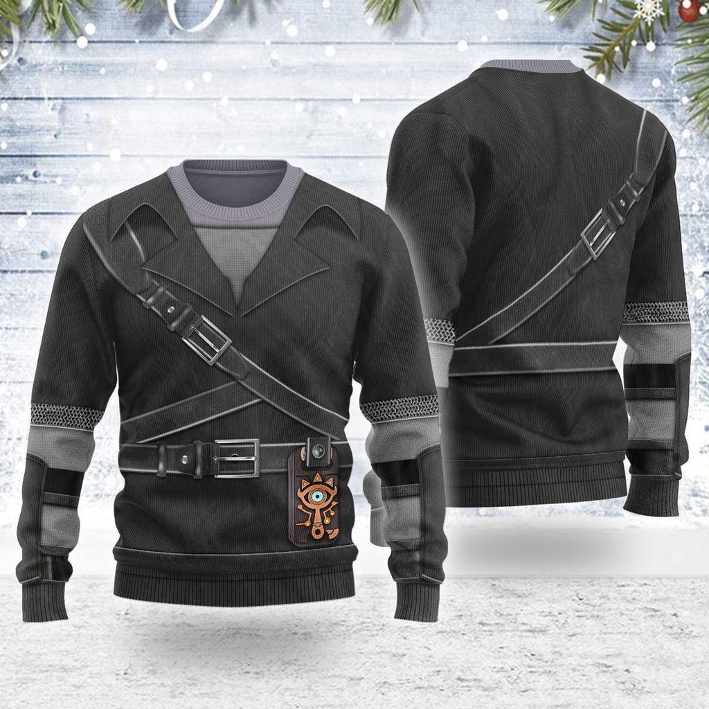 Dark Link Themed Costume Unisex Christmas Wool Sweater - CustomsPig.com