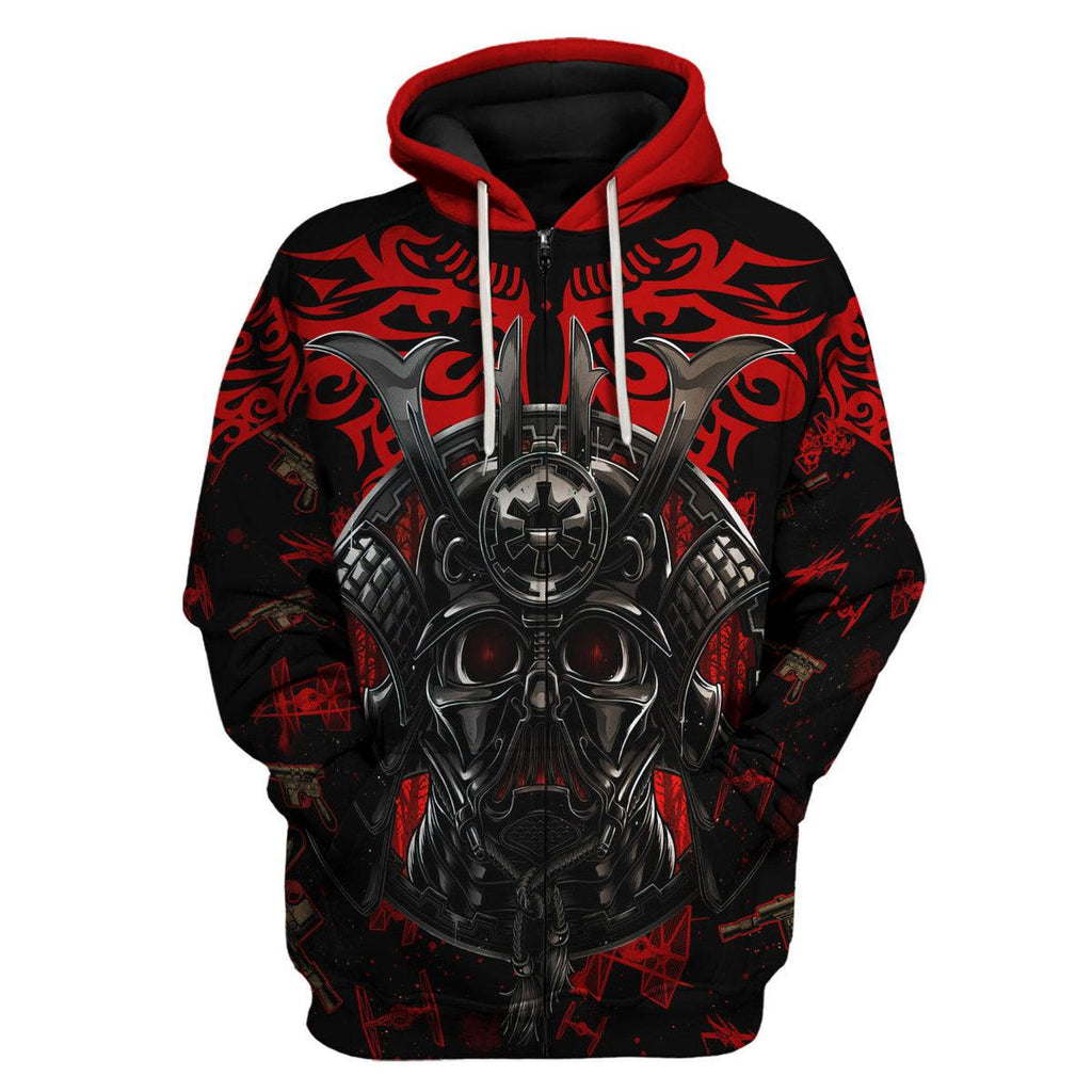 Darth Vader Samurai T-shirt Hoodie Sweatpants Apparel -  CustomsPig.com