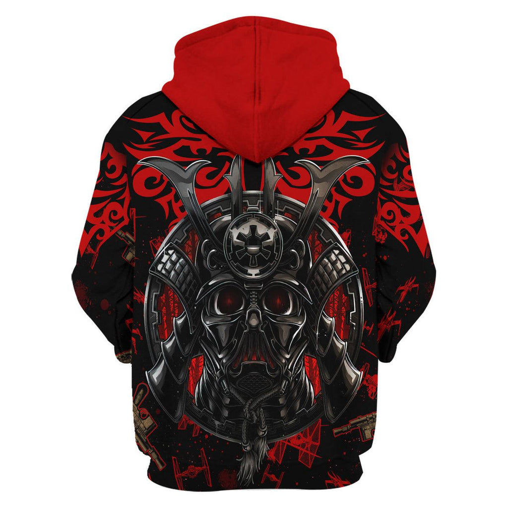 Darth Vader Samurai T-shirt Hoodie Sweatpants Apparel -  CustomsPig.com