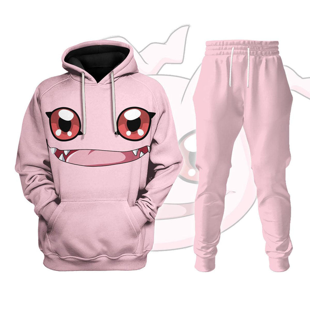 Digimon Adventure Koromon Hoodie T-shirt Sweatpants Cosplay - CustomsPig