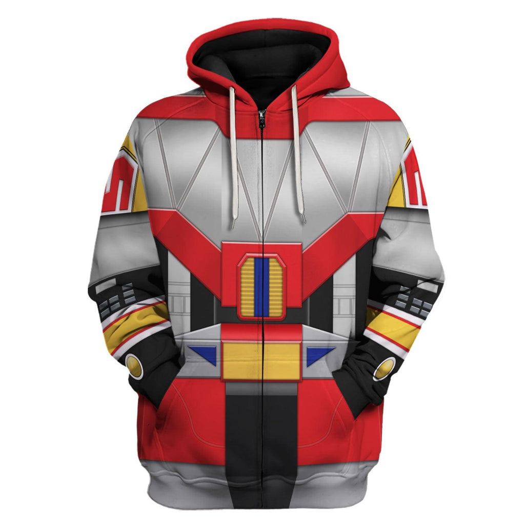 Dino Megazord Mighty Morphin Hoodies Sweatshirt T-shirt Hawaiian -  CustomsPig.com