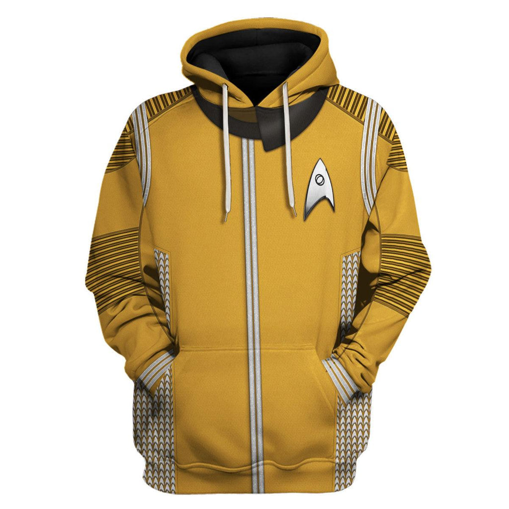 DIS Enterprise Uniform Command Captain Silver Hoodie Sweatshirt T-Shirt Sweatpants Apparel - CustomsPig.com