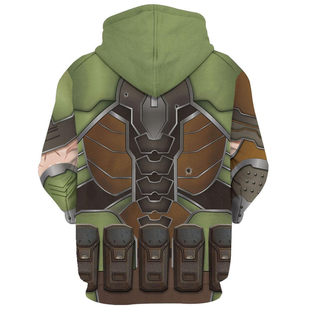 Doomguy Hoodies Sweatshirt T-shirt Hawaiian Tracksuit - CustomsPig.com