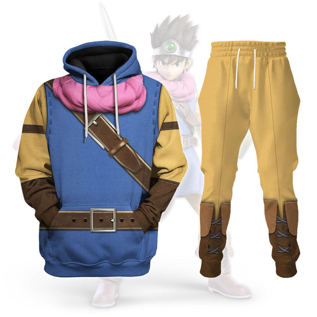 Dragon Quest Erdrick Hoodie T-shirt Sweatpants Cosplay - CustomsPig