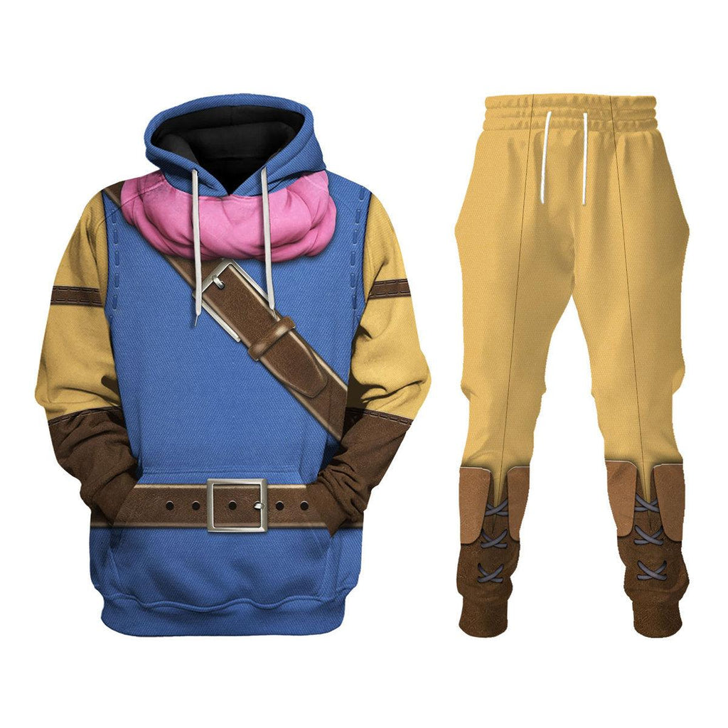 Dragon Quest Erdrick Hoodie T-shirt Sweatpants Cosplay - CustomsPig