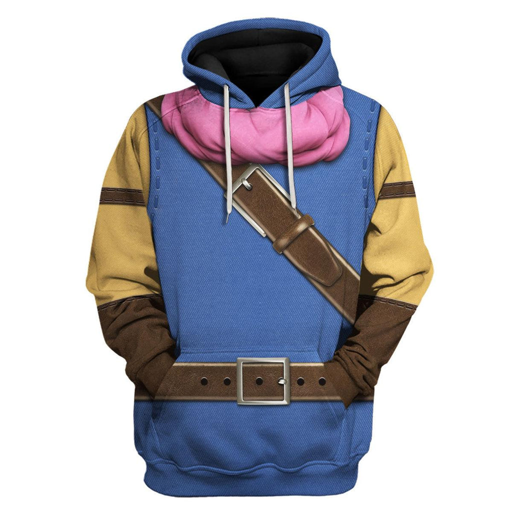 Dragon Quest Erdrick Hoodie T-shirt Sweatpants Cosplay - CustomsPig