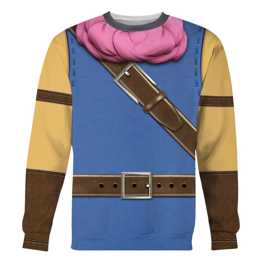 Dragon Quest Erdrick Hoodie T-shirt Sweatpants Cosplay - CustomsPig