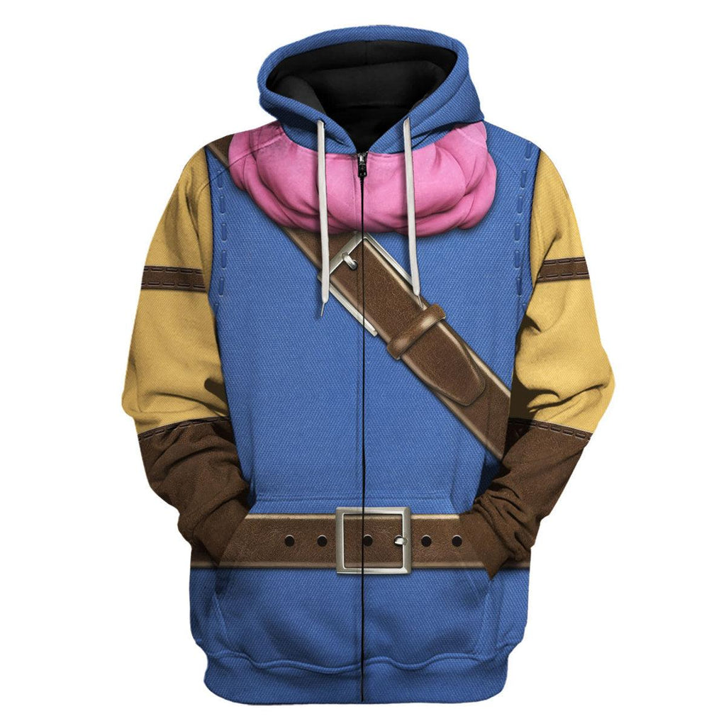 Dragon Quest Erdrick Hoodie T-shirt Sweatpants Cosplay - CustomsPig