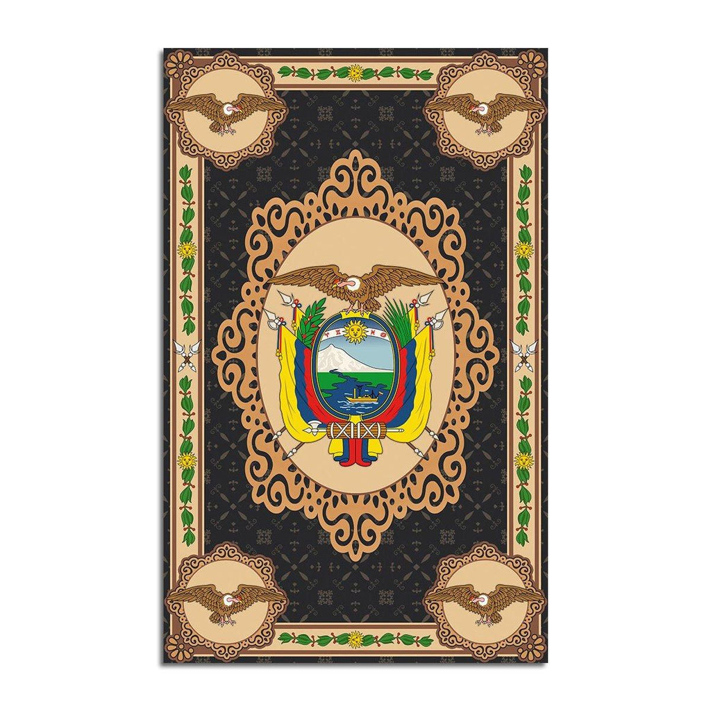 Ecuador Coat Of Arms Rug - CustomsPig